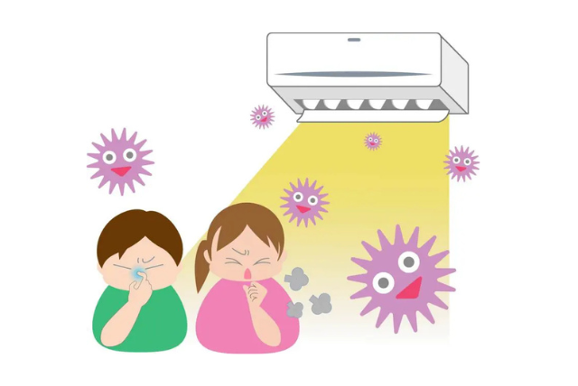 エアコンが原因で起こるアレルギー症状